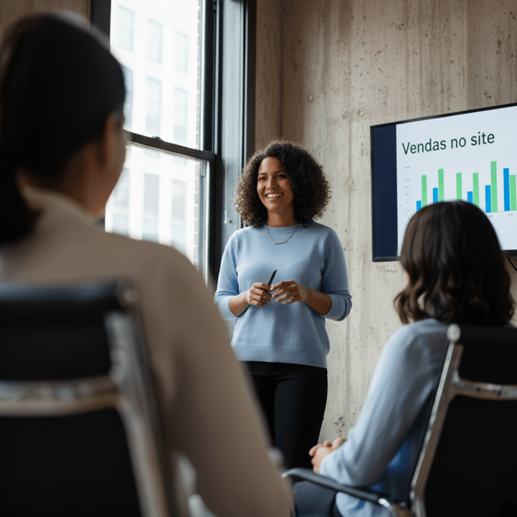 Dashboard corporativo de SEO analytics com métricas enterprise de performance orgânica